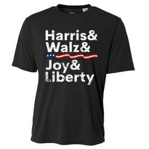 Harris Walz Joy Liberty Harris Walz Waltz 2024 Retro Cooling Performance Crew T-Shirt