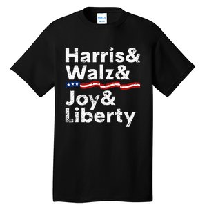 Harris Walz Joy Liberty Harris Walz Waltz 2024 Retro Tall T-Shirt