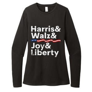 Harris Walz Joy Liberty Harris Walz Waltz 2024 Retro Womens CVC Long Sleeve Shirt