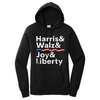 Harris Walz Joy Liberty Harris Walz Waltz 2024 Retro Women's Pullover Hoodie