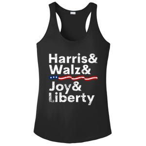 Harris Walz Joy Liberty Harris Walz Waltz 2024 Retro Ladies PosiCharge Competitor Racerback Tank