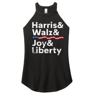 Harris Walz Joy Liberty Harris Walz Waltz 2024 Retro Women's Perfect Tri Rocker Tank