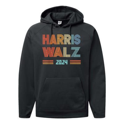 Harris Waltz Kamala Harris Walz 2024 Vp President 47th Tim Performance Fleece Hoodie