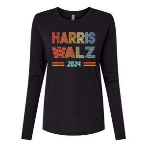 Harris Waltz Kamala Harris Walz 2024 Vp President 47th Tim Womens Cotton Relaxed Long Sleeve T-Shirt