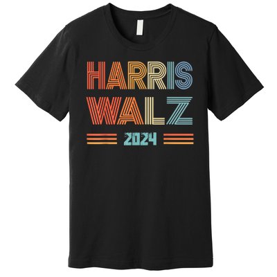 Harris Waltz Kamala Harris Walz 2024 Vp President 47th Tim Premium T-Shirt