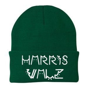 Harris Walz Kamala Tim Democratic Vp President Knit Cap Winter Beanie