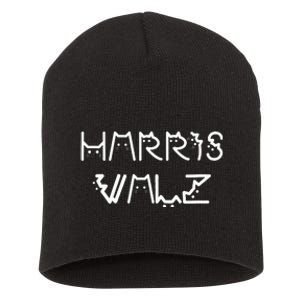 Harris Walz Kamala Tim Democratic Vp President Short Acrylic Beanie