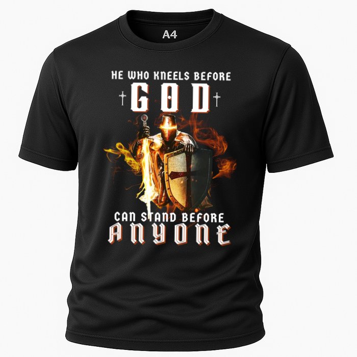 He Who Kneels Before God Can Stand Before Anyone Performance Shirt