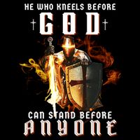 He Who Kneels Before God Can Stand Before Anyone Performance Shirt