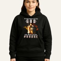 He Who Kneels Before God Can Stand Before Anyone Hoodie