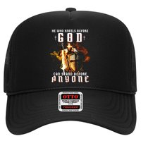 He Who Kneels Before God Can Stand Before Anyone Trucker Hat
