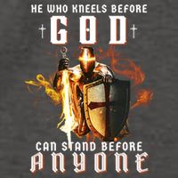He Who Kneels Before God Can Stand Before Anyone Vector Backpack