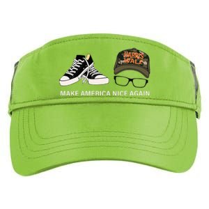 Harris Walz Kamal Make America Nice Again Kamala Rally Adult Drive Performance Visor