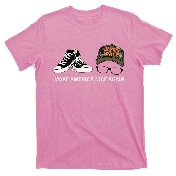 Harris Walz Kamal Make America Nice Again Kamala Rally T-Shirt