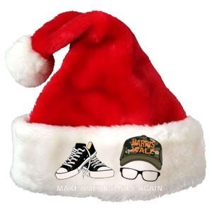 Harris Walz Kamal Make America Nice Again Kamala Rally Premium Christmas Santa Hat