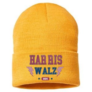 Harris Walz Kamala Harris Tim Walz Election 2024 Sustainable Knit Beanie