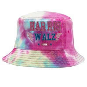 Harris Walz Kamala Harris Tim Walz Election 2024 Tie-Dyed Bucket Hat