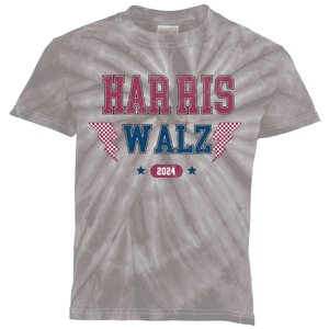 Harris Walz Kamala Harris Tim Walz Election 2024 Kids Tie-Dye T-Shirt