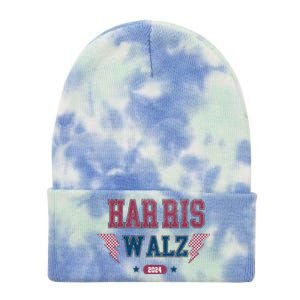 Harris Walz Kamala Harris Tim Walz Election 2024 Tie Dye 12in Knit Beanie