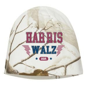 Harris Walz Kamala Harris Tim Walz Election 2024 Kati - Camo Knit Beanie