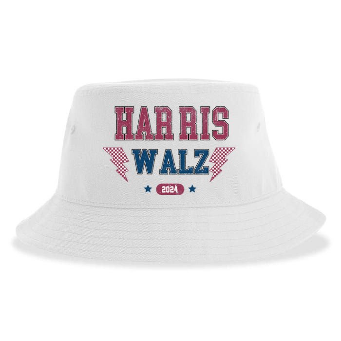 Harris Walz Kamala Harris Tim Walz Election 2024 Sustainable Bucket Hat