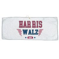 Harris Walz Kamala Harris Tim Walz Election 2024 Large Microfiber Waffle Golf Towel