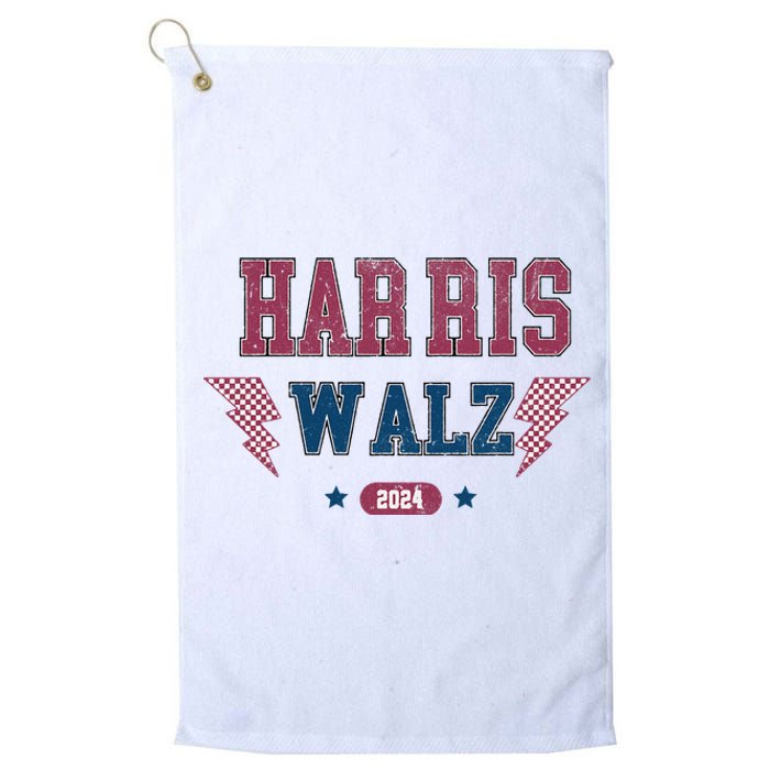 Harris Walz Kamala Harris Tim Walz Election 2024 Platinum Collection Golf Towel