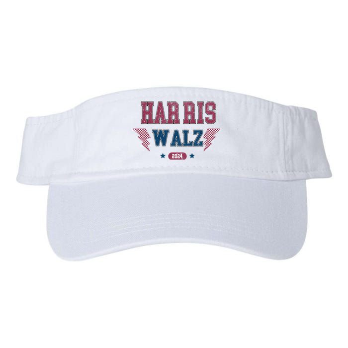 Harris Walz Kamala Harris Tim Walz Election 2024 Valucap Bio-Washed Visor