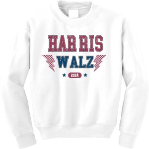 Harris Walz Kamala Harris Tim Walz Election 2024 Kids Sweatshirt