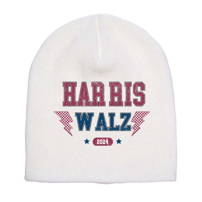 Harris Walz Kamala Harris Tim Walz Election 2024 Short Acrylic Beanie