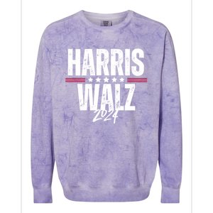 Harris Walz Kamala Harris 2024 Tim Walz Usa Flag Colorblast Crewneck Sweatshirt