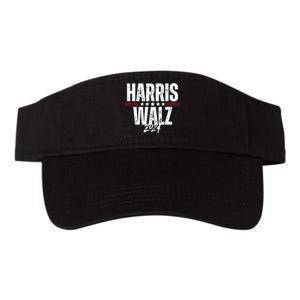 Harris Walz Kamala Harris 2024 Tim Walz Usa Flag Valucap Bio-Washed Visor