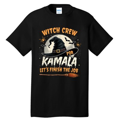 Halloween Witch Kamala Harris Witch Crew For Kamala 2024 Tall T-Shirt