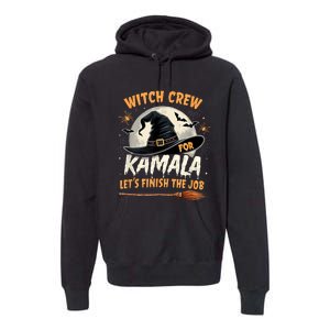 Halloween Witch Kamala Harris Witch Crew For Kamala 2024 Premium Hoodie