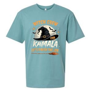 Halloween Witch Kamala Harris Witch Crew For Kamala 2024 Sueded Cloud Jersey T-Shirt