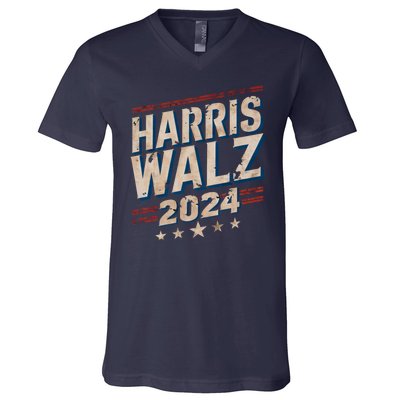 Harris Waltz Kamala 2024 Vintage V-Neck T-Shirt