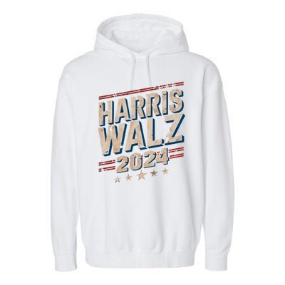 Harris Waltz Kamala 2024 Vintage Garment-Dyed Fleece Hoodie