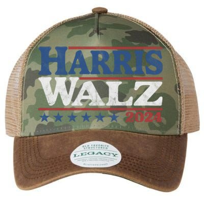 Harris Waltz Kamala Harris Tim Waltz 2024 Vintage Election Legacy Tie Dye Trucker Hat