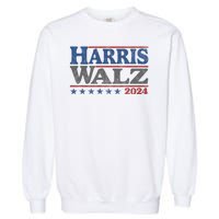 Harris Waltz Kamala Harris Tim Waltz 2024 Vintage Election Garment-Dyed Sweatshirt