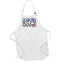 Harris Waltz Kamala Harris Tim Waltz 2024 Vintage Election Full-Length Apron With Pockets