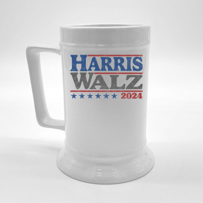 Harris Waltz Kamala Harris Tim Waltz 2024 Vintage Election Beer Stein