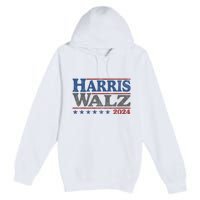 Harris Waltz Kamala Harris Tim Waltz 2024 Vintage Election Premium Pullover Hoodie