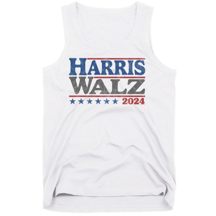 Harris Waltz Kamala Harris Tim Waltz 2024 Vintage Election Tank Top