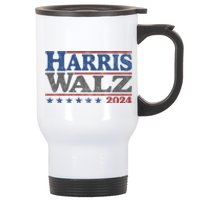 Harris Waltz Kamala Harris Tim Waltz 2024 Vintage Election Stainless Steel Travel Mug