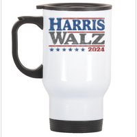 Harris Waltz Kamala Harris Tim Waltz 2024 Vintage Election Stainless Steel Travel Mug