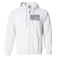 Harris Waltz Kamala Harris Tim Waltz 2024 Vintage Election Full Zip Hoodie