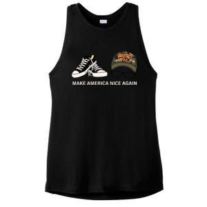 Harris Walz Kamal Make America Nice Again Kamala Rally Ladies PosiCharge Tri-Blend Wicking Tank