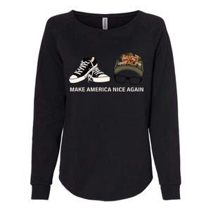 Harris Walz Kamal Make America Nice Again Kamala Rally Womens California Wash Sweatshirt