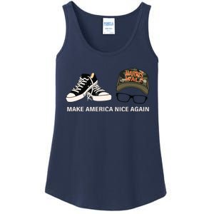 Harris Walz Kamal Make America Nice Again Kamala Rally Ladies Essential Tank