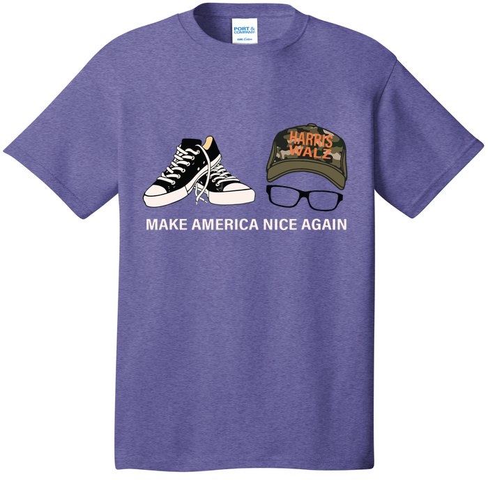 Harris Walz Kamal Make America Nice Again Kamala Rally T-Shirt